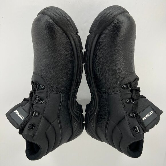Stepahead Mens Cumbria ENFW1 Black Composite Toe Leather Size 12.5 Work Boots - Picture 7 of 10